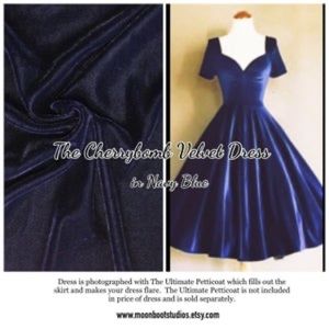 Hardley Dangerous Velvet Pinup Dress